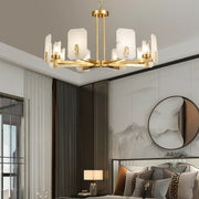 Alabaster Chandelier Copper Luxury — image 8