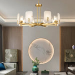 Alabaster Chandelier Copper Luxury — image 9