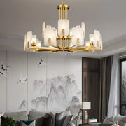 Alabaster Chandelier Copper Luxury — image 3