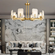 Alabaster Chandelier Copper Luxury — image 6