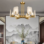 Alabaster Chandelier Copper Luxury — image 10