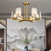 Alabaster Chandelier Copper Luxury — image 10
