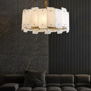 Alabaster Lorry Round Chandelier — image 3
