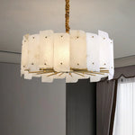 Alabaster Lorry Round Chandelier — image 6