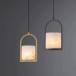 Alabaster Cylinder Pendant Light — image 25