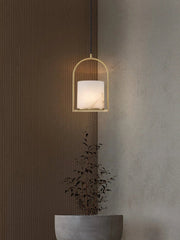 Alabaster Cylinder Pendant Light — image 11