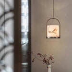 Alabaster Cylinder Pendant Light — image 5