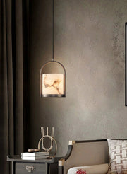 Alabaster Cylinder Pendant Light — image 10