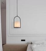 Alabaster Cylinder Pendant Light — image 17