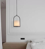 Alabaster Cylinder Pendant Light — image 17