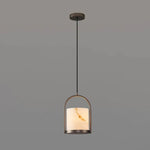 Alabaster Cylinder Pendant Light — image 26