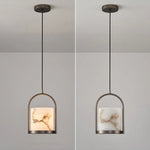 Alabaster Cylinder Pendant Light — image 6