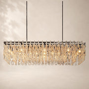 Marivena Crystal  Rectangular Chandelier 60”W