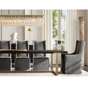Marivena Crystal  Rectangular Chandelier 60”W