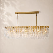 Marivena Crystal  Rectangular Chandelier 60”W