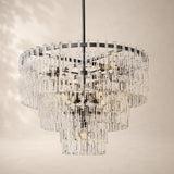 Marivena Crystal Tiered Round Chandelier 36