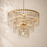 Marivena Crystal Tiered Round Chandelier 36