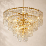 Marivena Crystal Tiered Round Chandelier 48