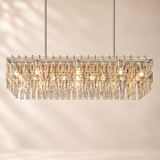 Marivena Crystal  Rectangular Chandelier 60”W