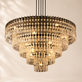 Marivena Crystal Tiered Round Chandelier 60