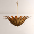 Matilde Palm Leaf & Brass Pendant