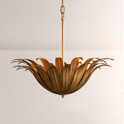 Matilde Palm Leaf & Brass Pendant
