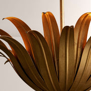 Matilde Palm Leaf & Brass Pendant