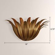 Matilde Palm Leaf & Brass Sconce