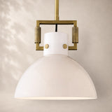Macera Milk Glass Cloche Pendant 10