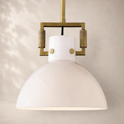 Macera Milk Glass Cloche Pendant 10