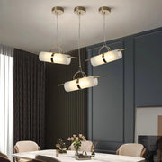 Mini Cylindrical Alabaster Pendant Light — image 3