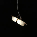Mini Cylindrical Alabaster Pendant Light — image 10