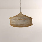 Liora Woven Antique Brass Cylinder Chandelier 36"D