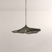 Liora Woven Black Wave Round Chandelier 36