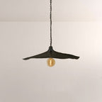 Liora Woven Black Wave Round Chandelier 36"D