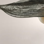 Liora Woven Black Wave Round Chandelier 36