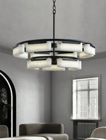 Modern Alabaster Fusion Chandelier — image 5