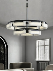 Modern Alabaster Fusion Chandelier — image 5