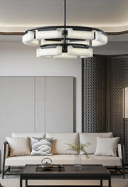Modern Alabaster Fusion Chandelier — image 8
