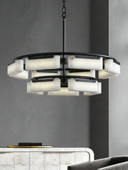 Modern Alabaster Fusion Chandelier — image 7