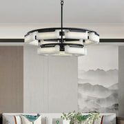 Modern Alabaster Fusion Chandelier — image 6