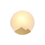 Modern Alabaster Brass Wall Light