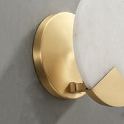 Modern Alabaster Brass Wall Light
