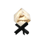 Modern Alabaster Cube Table Lamp — image 1