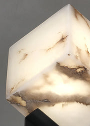 Modern Alabaster Cube Table Lamp — image 14