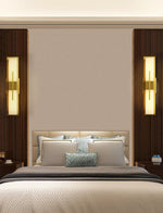 Modern Alabaster Cuboid Copper Wall Lamp