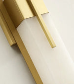 Modern Alabaster Cuboid Copper Wall Lamp