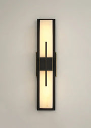 Modern Alabaster Cuboid Copper Wall Lamp
