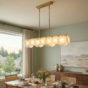 Modern Alabaster Linear Chandelier — image 2