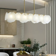 Modern Alabaster Linear Chandelier — image 3